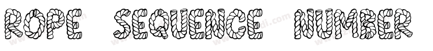 Rope Sequence Number字体转换
